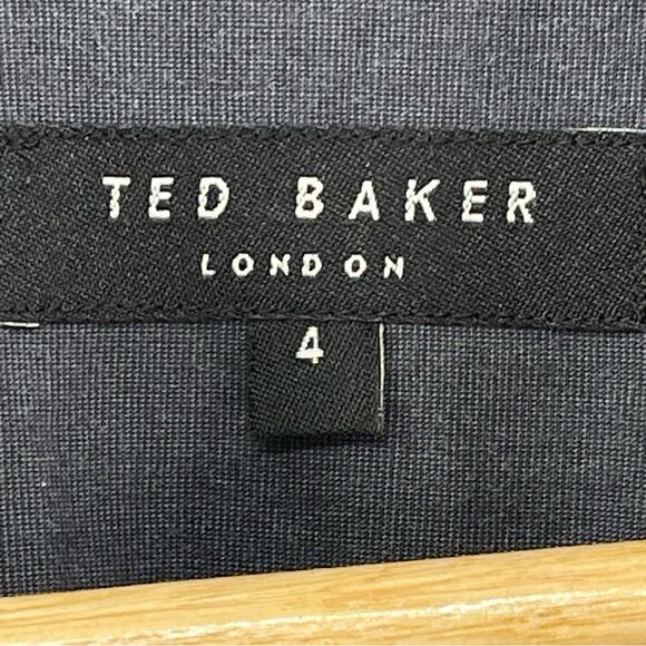 Ted Baker London Slate Gray Long Sleeve Casual Preppy Button Up Shirt Size Large - Picture 5 of 7